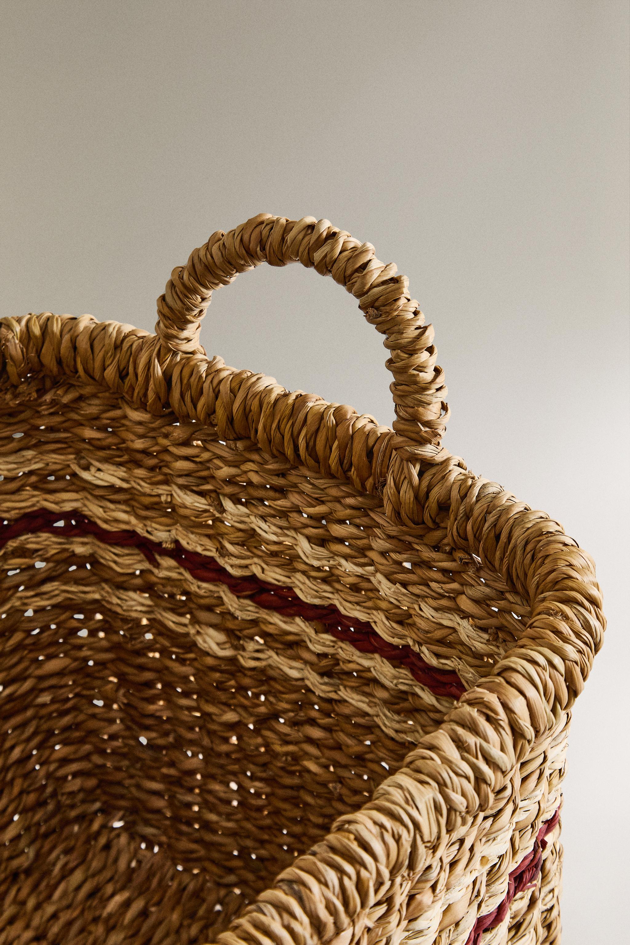 CORBEILLE RECTANGULAIRE RAYURES